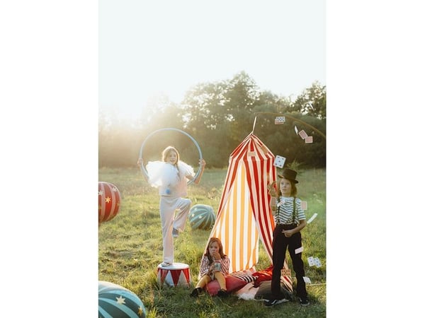 PartyDeco BAL1, Punainen, Valkoinen, Kuvio, 2320 mm, 60 cm, 1 kpl