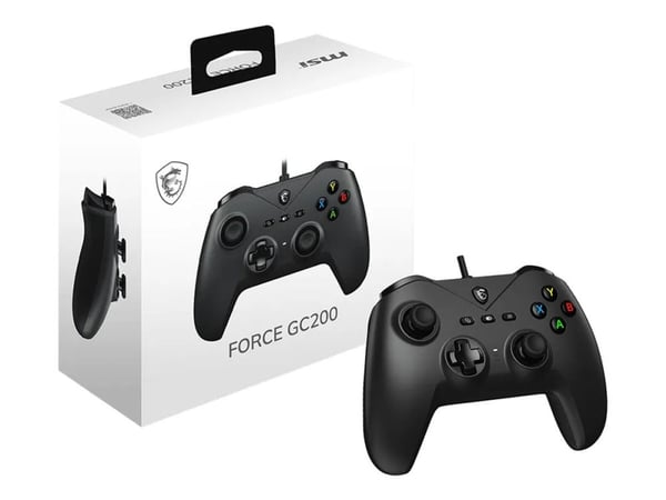 MSI Force GC200 - Spelkontroll - 4 knappar - kabelansluten - för PC, Android