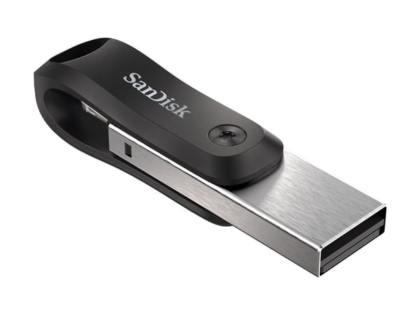 SanDisk iXpand Go - USB-flashstasjon - 64 GB - USB 3.0 / Lightning - for Apple iPad/iPhone (Lightning)