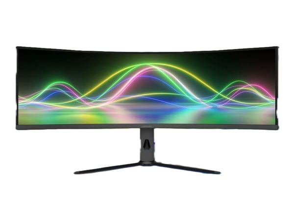 LC Power LC-M49QCK - LED-skjerm - kurvet - 49" - 5120 x 1440 Dual Quad HD @ 120 Hz - VA - 300 cd/m² - 3000:1 - 3 ms - 2xHDMI, DisplayPort - svart