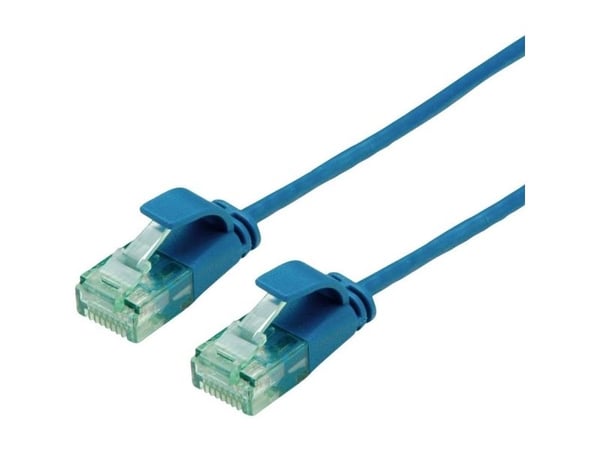 ROLINE 21.45.3441-100, 0,3 m, Cat6a, U/UTP (UTP), RJ-45, RJ-45, Blå
