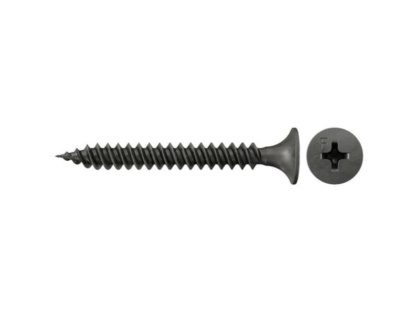 Fischer 665002, Skruv, Metall, Gipsvägg, Träfiberskiva, Gipsskivor, Metallplåt, Trä, PH (Phillips), PH2, Svart