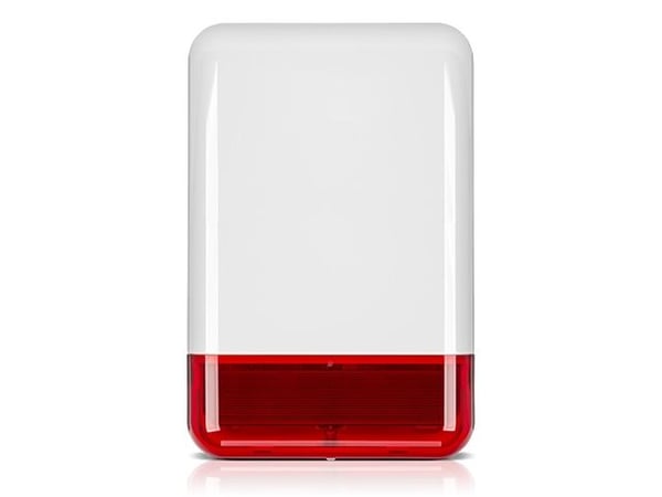 Satel Ulkoinen optinen/akustinen merkinantolaite, jossa on punainen LED-valo (SPL-2010 R)