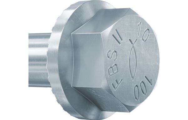 Fischer 558227, Skru, Galvanisert stål, Betong, Delgjenge, Allen (sekskant), SW21