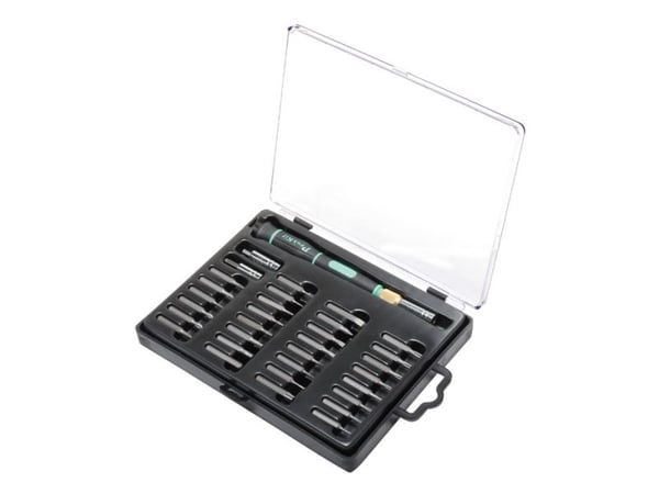 Ruuvimeisseli vaihdettavilla terillä (32 kpl), Pro'sKit