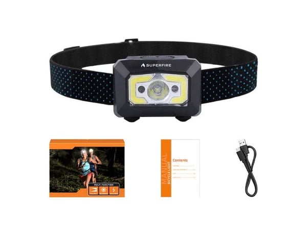 Taskulamppu lähestymiskytkimellä Superfire X30, 500lm, USB