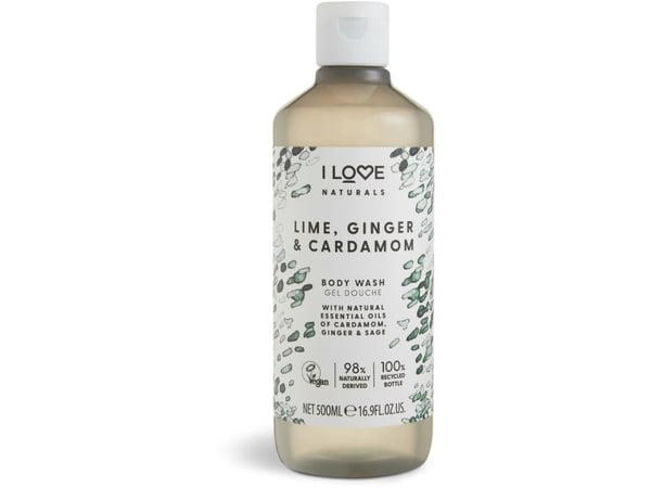 I love I love Naturals Vegan Body Wash Lime, Ginger & Cardamom 500 ml