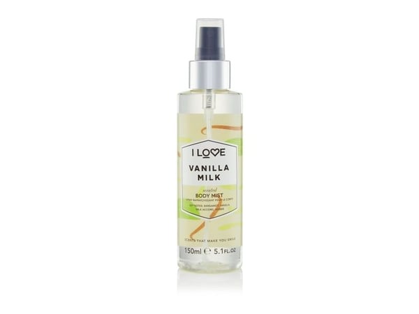 I LOVE_Scented Body Mist forfriskende body mist Vaniljemelk 150ml