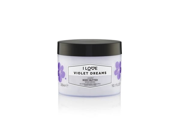 I LOVE_Scented Body Butter kosteuttava vartalovoi Violet Dreams 300ml