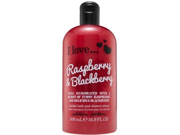 Jeg elsker Raspberry & Blackberry dusj og badekrem 500ml