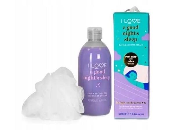 I Love Bath and shower gel sett Good Night's Sleep 500ml + kroppsvask