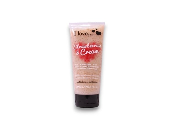I Love Originals Strawberries & Cream Shower Smoothie berikad med naturliga ingredienser