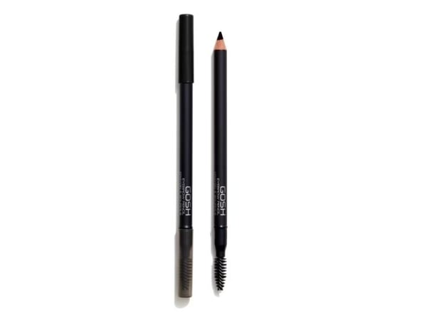 Gosh øyenbrynsblyant med børste 02 Soft Black 1,2 g
