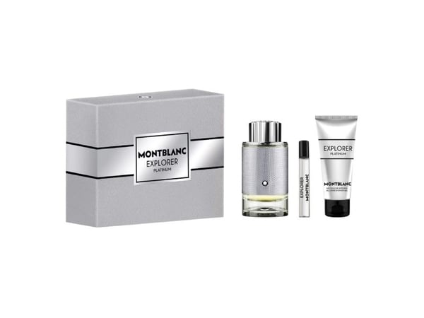 Montblanc Explorer Platinum EDP 100 ml + EDP MINI 7,5 ml + SG for kropp & hår 100 ml (mann)
