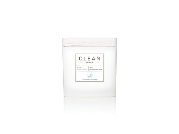Clean Space Warm Cotton doftljus, 227 g