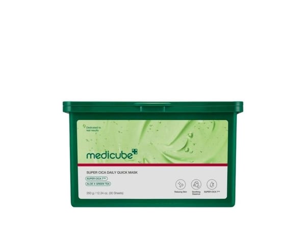Medicube Super Cica Soothing Sheet Mask, beroligende ansigtsmaske, 30 stk., 350 g