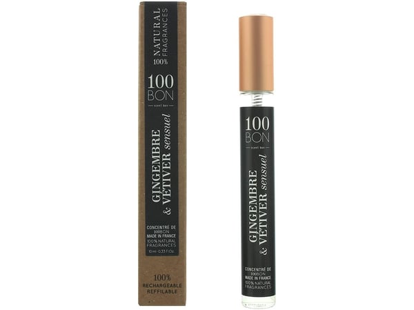 100 Bon Gingembre & Vetiver Sensuel Eau de Parfum, unisex, 10 ml