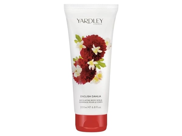 Yardley English Dahlia, eksfolierende body scrub, 200 ml (for kvinner)