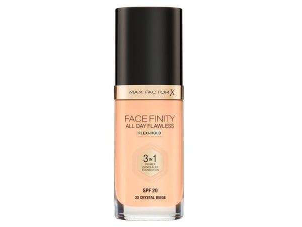 MAX FACTOR Facefinity All Day Flawless 3in1 Foundation SPF20 33 Crystal Beige 30 ml