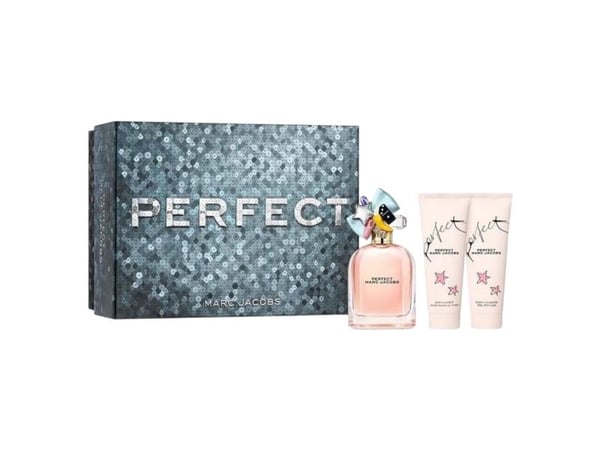 Marc Jacobs Perfect-sett: Eau de Parfum 100 ml + body lotion 75 ml + shower gel 75 ml