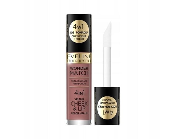 EVELINE KOLOROWKA Eveline Wonder Match rosa og leppestift i flytende form 4w1 nr 05 4,5 ml