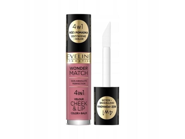 EVELINE COLOROWKA Eveline Wonder Match rouge och flytande läppstift 4in1 nr 04 4,5ml