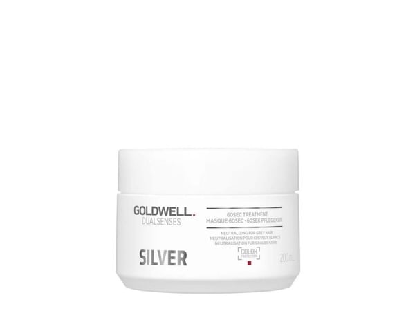 Goldwell Dualsenses Silver 60 Sec hårbehandlingskrem for grått hår 200 ml (for kvinner)