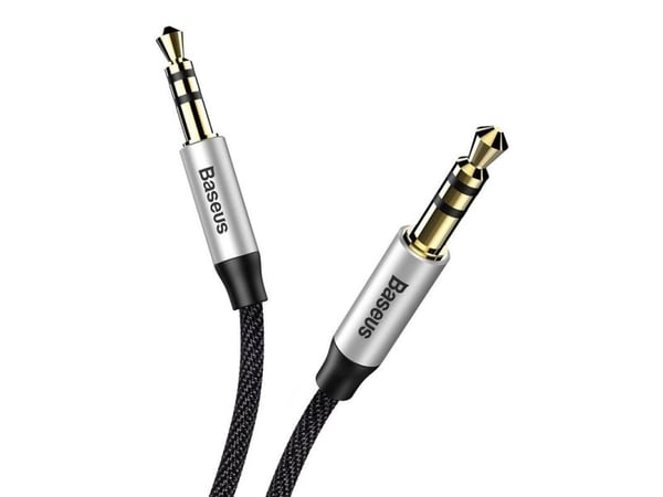 Baseus Jack 3.5mm - Jack 3.5mm kaapeli 1.5m musta (30477-uniw)