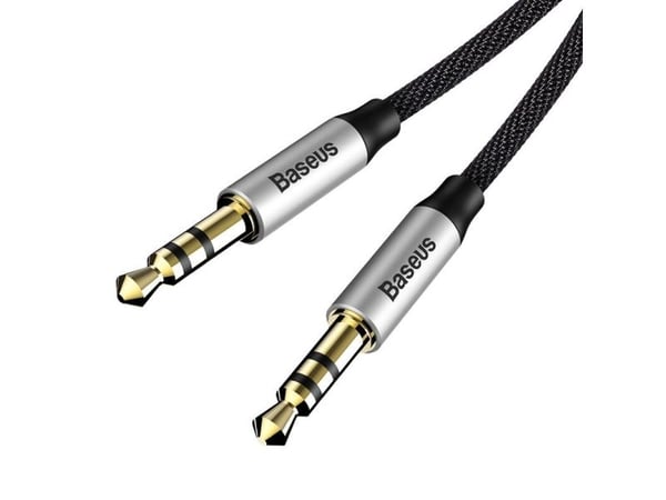 Baseus Jack 3.5mm - Jack 3.5mm kaapeli 1.5m musta (30477-uniw)