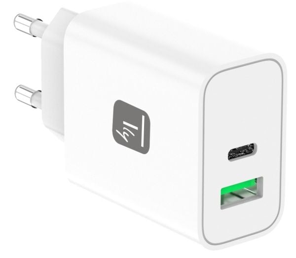 Techly IPW-USB-30WACG, inomhus, AC, 20 V, Vit