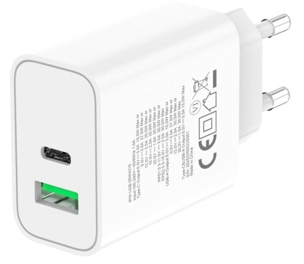 Techly IPW-USB-30WACG, inomhus, AC, 20 V, Vit