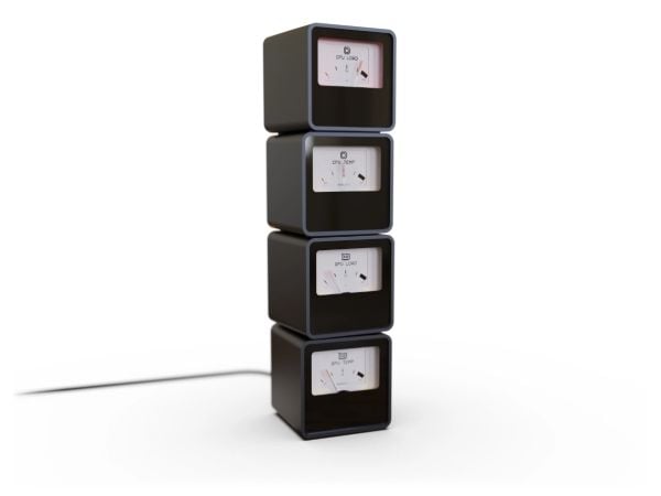 Streacom VU1, Universell, Skjerm, Aluminium, Glass, Svart, Flerfarget, 0,015 A