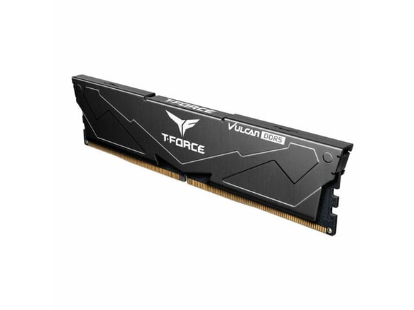 T-FORCE VULCANa - DDR5 - sett - 32 GB: 2 x 16 GB - DIMM 288-pin - 6000 MHz / PC5-48000 - CL30 - 1.25 V - ikke-bufret - on-die ECC - svart