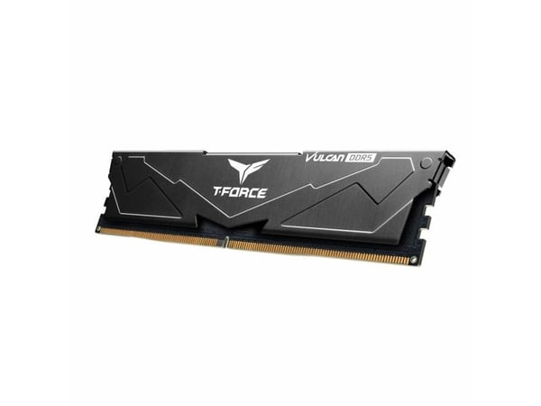 T-FORCE VULCANa - DDR5 - sett - 32 GB: 2 x 16 GB - DIMM 288-pin - 6000 MHz / PC5-48000 - CL30 - 1.25 V - ikke-bufret - on-die ECC - svart