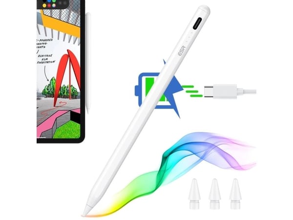 esr 4894240164952, Surfplatta, Apple, Vit, works with iPad released in 2018 or later (iOS 12.2+), including iPad Pro 13"/11" (M5/M4)..., Vit, Synte...