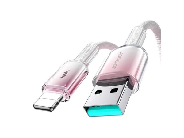 Joyroom USB-A - Lightning USB-kaapeli 1,2 m valkoinen (JYR1132)