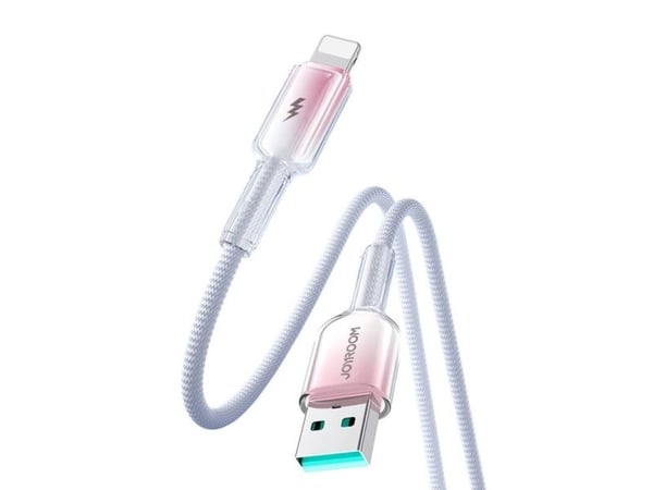 Joyroom USB-A - Lightning USB-kaapeli 1,2 m valkoinen (JYR1132)