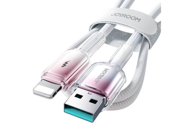 Joyroom USB-A - Lightning USB-kaapeli 1,2 m valkoinen (JYR1132)
