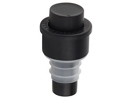 Fackelmann 49605 Bouchon avec Pompe à Vide Plastique/Silicone Noir/Transparent 6 cm