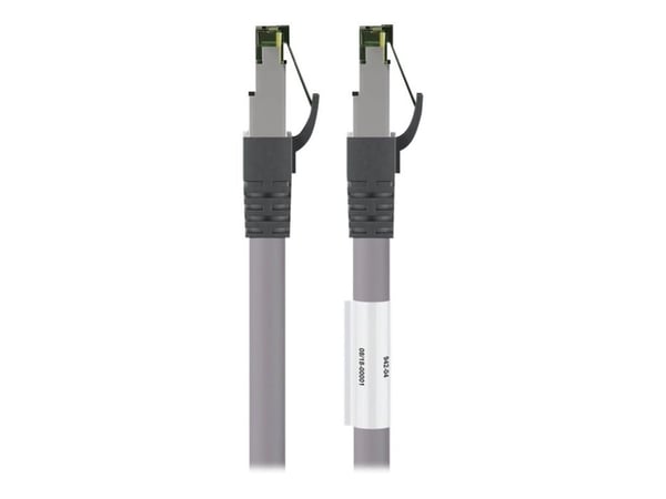 goobay - Koblingskabel - RJ-45 (hann) til RJ-45 (hann) - 5 m - SFTP, PiMF - CAT 8.1 - halogenfri, formstøpt, uten hindringer, flertrådet - grå