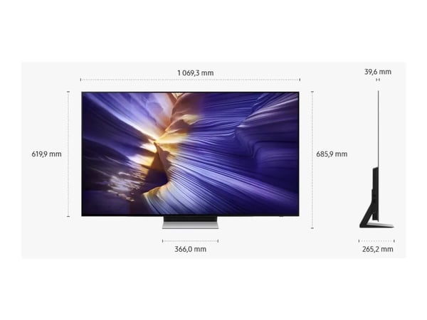 Samsung QE48S90FAE OLED TV 48'' 4K Ultra HD 144 Hz Tizen Q-Symphony Black