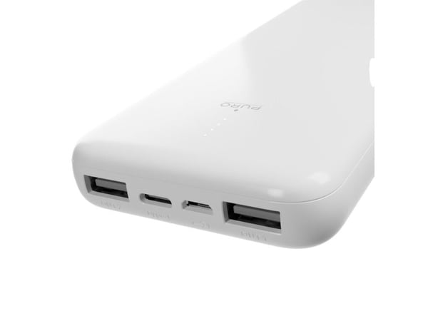 Powerbank Puro snabbladdare 10000 mAh vit (PWFCBB100P2WHI)