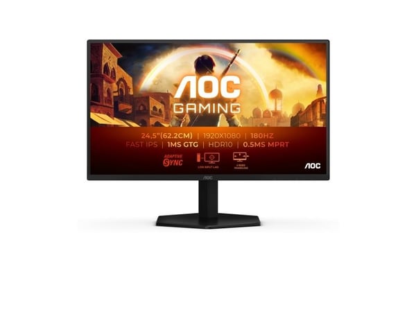 AOC G4 25G42E, 62,2 cm (24.5"), 1920 x 1080 piksler, Full HD, LED, 1 ms, Svart, Rød