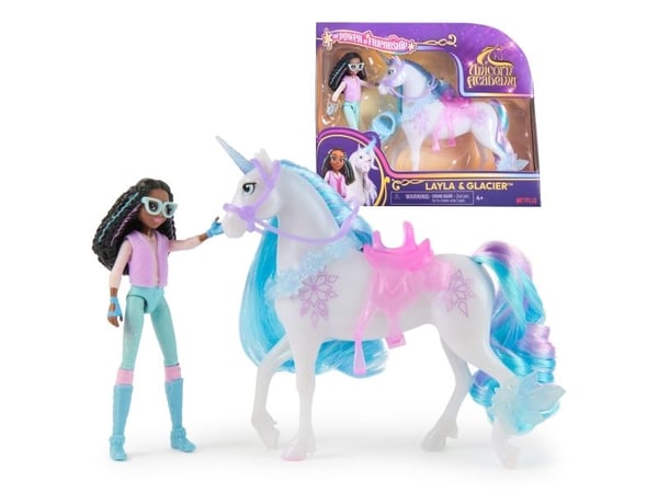 Unicorn Academy Doll & Unicorn V2 -Layla & Glacier
