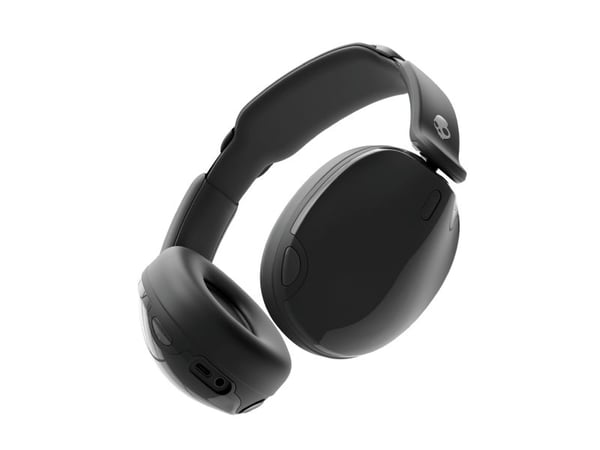 Skullcandy HESH 540 - Hodetelefoner med mikrofon - full størrelse - Bluetooth - trådløs, kablet - aktiv støydemping - 3,5 mm jakk - ekte svart