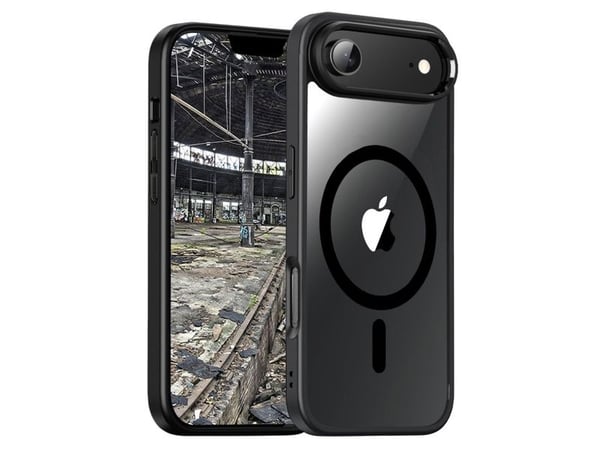 JT BERLIN Pankow Hybrid MagSafe, Etui, Apple, iPhone 17 Air, 16,5 cm (6.5"), Svart, Gjennomsiktig
