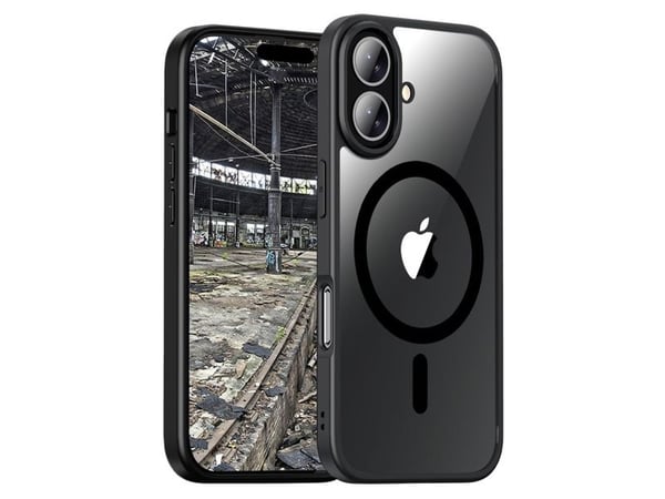JT BERLIN Pankow Hybrid MagSafe, Etui, Apple, iPhone 17, 16 cm (6.3"), Svart, Gjennomsiktig
