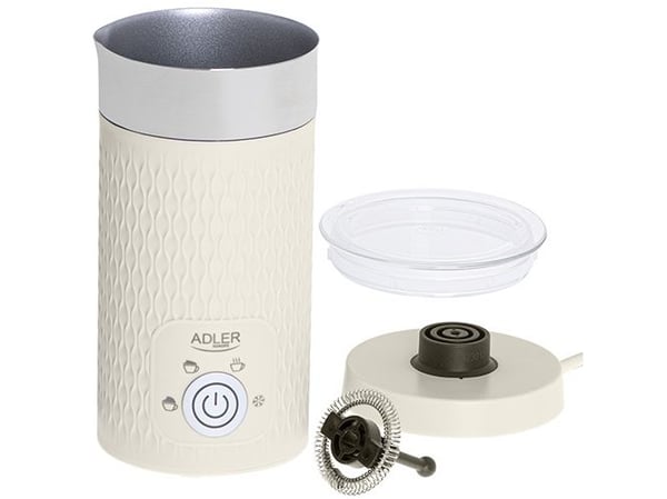 Adler AD 4495, Automatisk melkeskummer/varmer, Beige, 130 ml, 300 ml, Varm & Kald, Knapper
