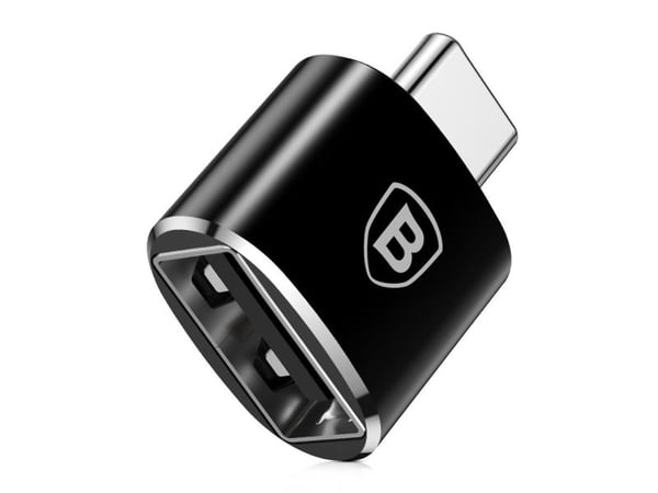 Baseus - USB-adapter - 24 pin USB-C (hane) till USB (hona) - USB 2.0 - 2.4 A - svart