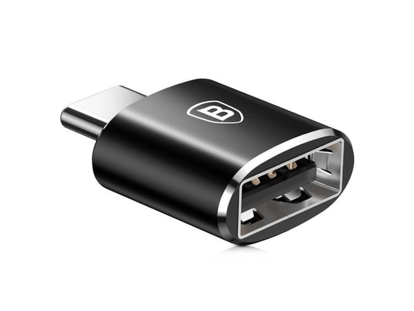 Baseus - USB-adapter - 24 pin USB-C (hane) till USB (hona) - USB 2.0 - 2.4 A - svart